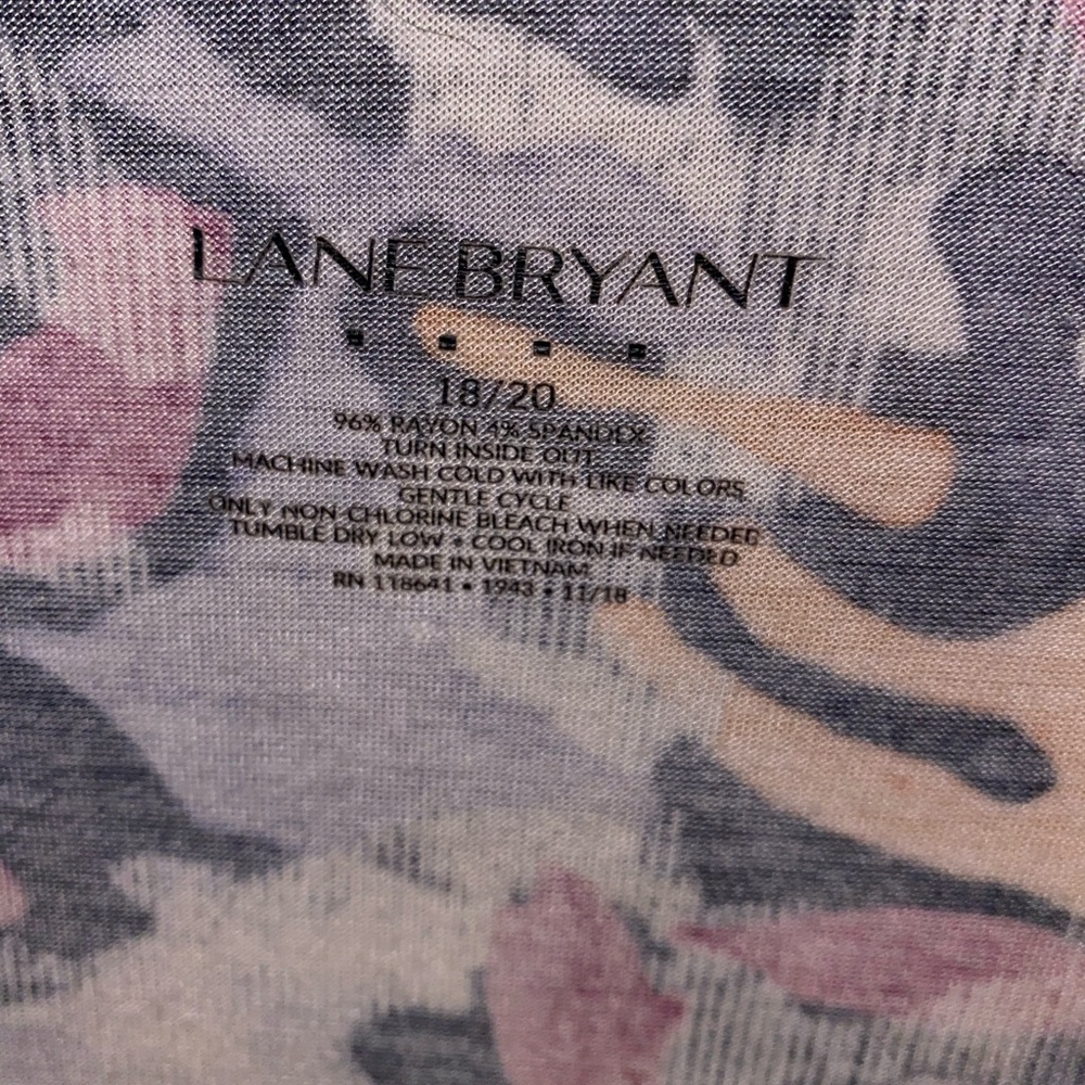 Lane Bryant CAMO style colorful tee.